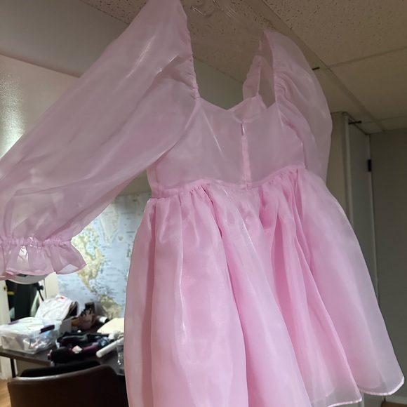 Selkie The Puff Dress in Pink - Picture 1 of 3